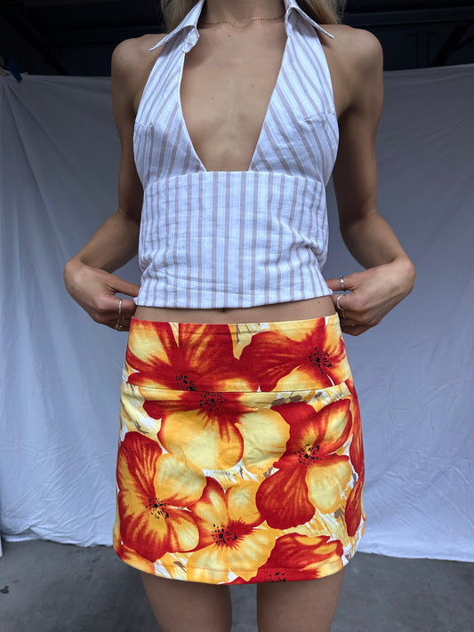 Tropical Mini Skirt